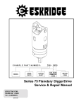 Eskridge Series 75 Service Manual