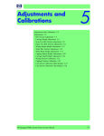 Adjustments and Calibrations