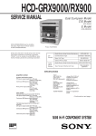 HCD-GRX9000/RX900