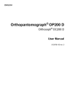 Orthopantomograph OP200 D