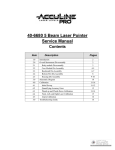 40-6680 5 Beam Laser Pointer Service Manual