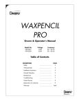 Wax pencil Pro directions for use GB