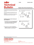 TB289 Rotator Drive Pinion Seal Service