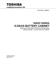 1600XP 8-22kVA Battery Cabinet Manual