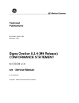 Signa Ovation 8.3.4 (M4 Release) CONFORMANCE STATEMENT