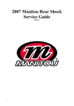 2007 Manitou Rear Shock Service Guide