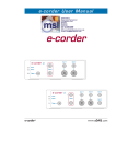 The e-corder - Measurement Systems Ltd
