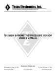 tb-2012m barometric pressure sensor user`s manual