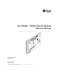 Sun Blade X6220 Server Module Service Manual