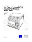 LP6 Plus, LP10, and LP20 Volume Ventilators Service Manual