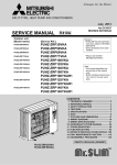 SERVICE MANUAL - Aire Acondicionado Mitsubishi Electric