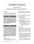 2000-2001 Road King cruise kit instructions