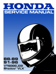 VLX VT600 88-89 91-96 Service Manual