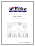 OPERATING INSTRUCTIONS AND SERVICE MANUAL HOCKEY