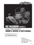 2014 MZ Magnum Owner/Parts Manual