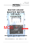 water draw/ master meter