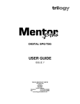 Mentor Plus User Guide - Trilogy Communications