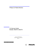 Philips C3 Patient Monitor C3 Service Guide Models: 862474, 862478