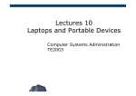 Lectures 10 Laptops and Portable Devices