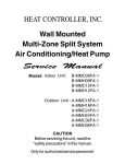 Wall Mounted Multi-Zone Split System Air Conditioning/Heat Pump