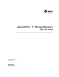 OpenSPARC T1 Microarchitecture Specification