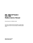 DEC 7000 AXP, VAX 7000 System Platform Service Manual