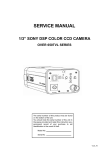 service manual 1/3” sony dsp color ccd camera over 650tvl series