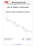 TMC 90 Mechanical Suspension Installation and Service Manual