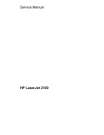 HP LaserJet 2100 Printer Service Manual
