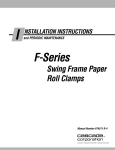F-Series Swing Frame Paper Roll Clamps