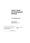 Varian Liquid Chromatography Modules Pre