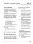 Power Steering Troubleshooting Procedures