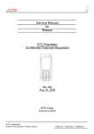 Tanager Service manual - Mike Channon`s Directory of HTC Service