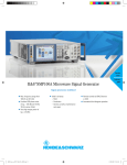 R&S®SMF100A Microwave generator