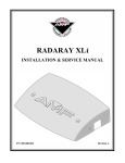 Radaray XLi Installation and Service Manual - P/N 400-088-006