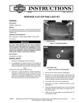 Heritage Flat Top And Lock Kit Instruction Sheet - Harley