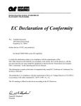 EC Declaration of Conformity