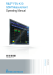 R&S®FSV-K10 GSM - Rohde & Schwarz