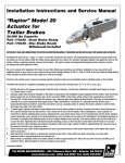 Model 20 Actuator Installation and Service Manual, (b1324)