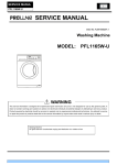 SERVICE MANUAL MODEL: PFL1165W-U Washing