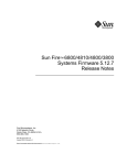 Sun Fire 6800/4810/4800/3800 Systems Firmware 5.12.7 Release