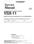 Refer to the service manual RRV1911 for VSX