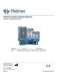 Platelet Incubator Operation Manual