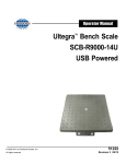 Ultegra™ Bench Scale SCB-R9000-14U USB