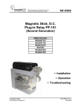 Magnetic Stick, D.C. Plug-In Relay PP-151