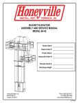 BUCKET ELEVATOR ASSEMBLY AND SERVICE MANUAL MODEL
