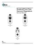 Ohio Legacy Surgical/Free-Flow Vacuum Regulator Service Manual
