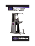 Gravitron® 2000 AT Owner`s Manual