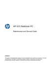 HP G72 Notebook PC