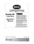 HEIL KwikLift Operators Manual